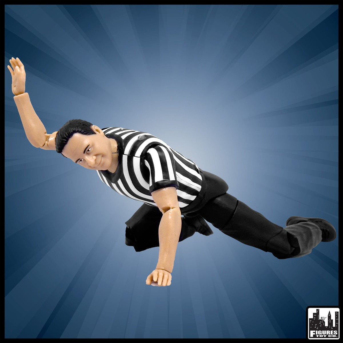 Ultimate 3 Counting &amp; Talking Wrestling Referee Figure for WWE &amp; AEW Figures