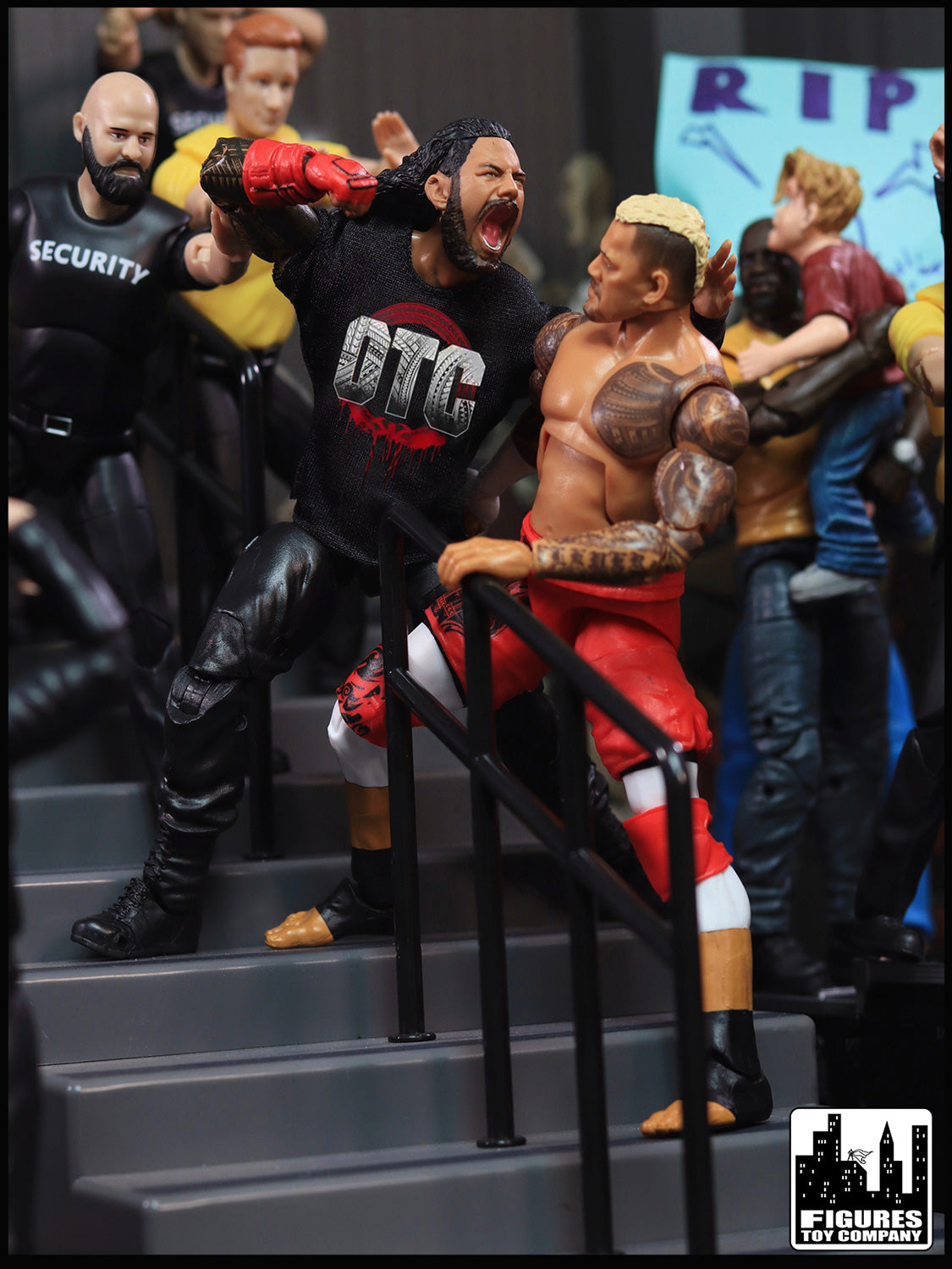 Arena Stairs Playset for WWE &amp; AEW Wrestling Action Figures