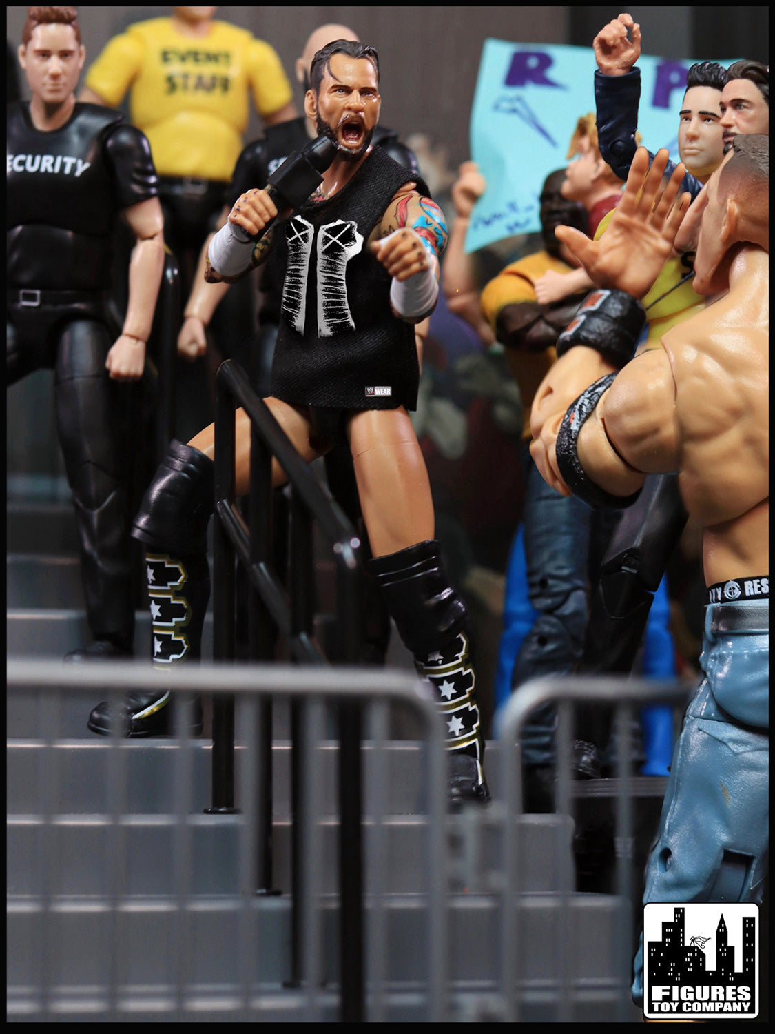 Arena Stairs Playset for WWE &amp; AEW Wrestling Action Figures