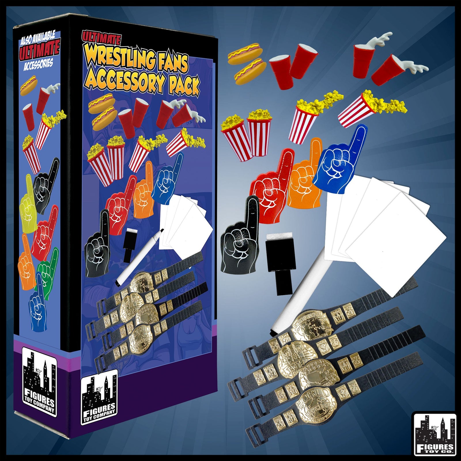 Ultimate Wrestling Fan Figure Accessories