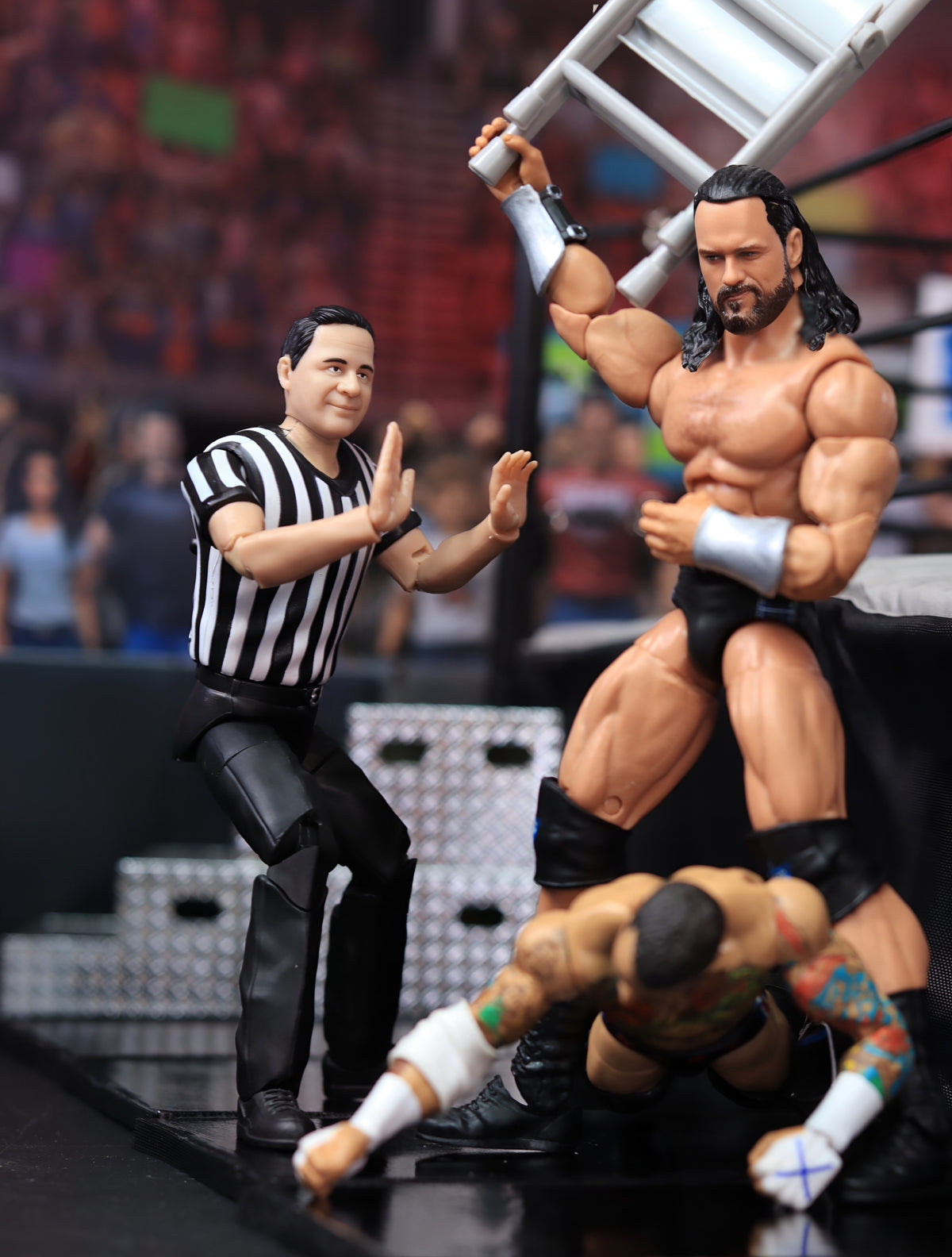 Ultimate 3 Counting &amp; Talking Wrestling Referee Figure for WWE &amp; AEW Figures