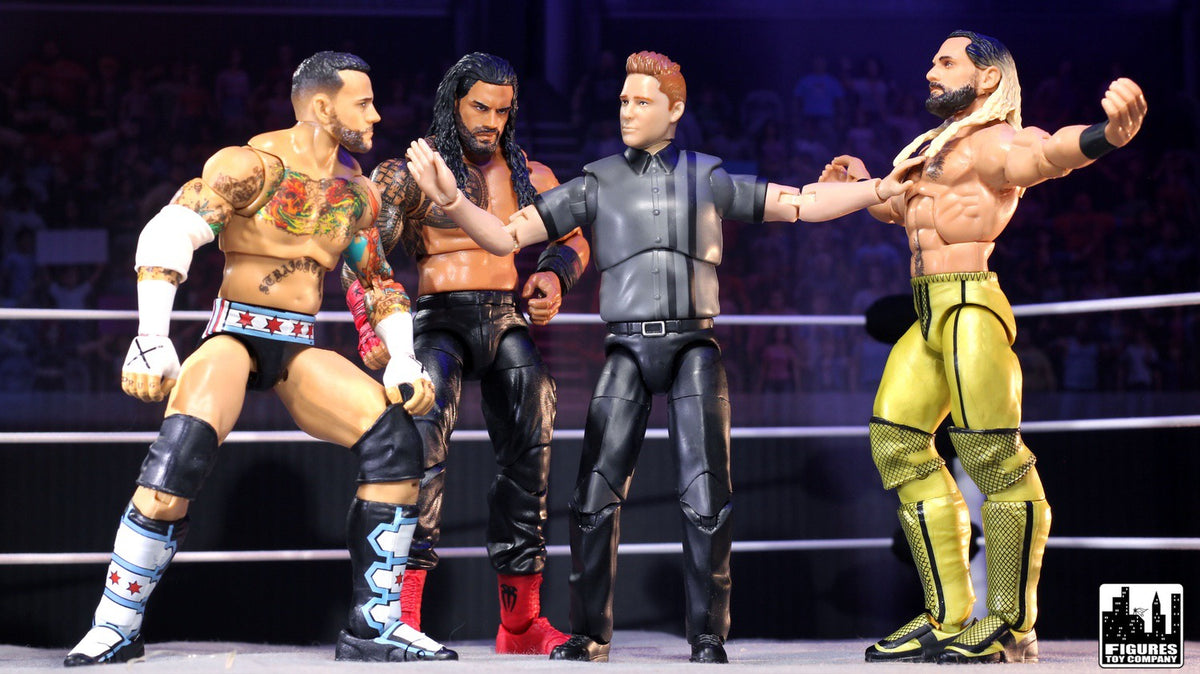 Ultimate Dark Gray Referee with Deluxe Articulation for WWE &amp; AEW Figures